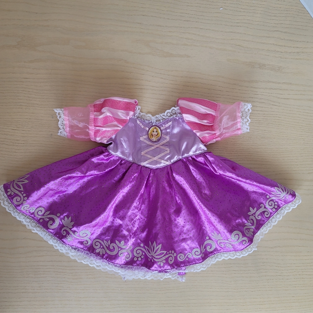 Build A Bear Workshop Disney Princess Rapunzel Tangled Gown Dress Purple Pink